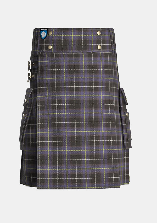 Utility_Teylu_Coleman_Tartan_10792_kilt_front_image_with_pleated_design_and_adjustable_buckles_for_men