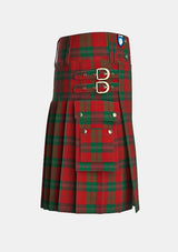 Utility_Thomas_of_Wales_Tartan_5763_kilt_right_image_with_pleated_design_and_adjustable_buckles_for_men