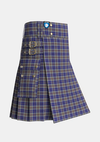 Utility_Thompson_Variant_Tartan_1624_kilt_side_image_with_pleated_design_and_adjustable_buckles_for_men