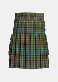 Utility_Thomson_Personal_Tartan_231_kilt_back_image_with_pleated_design_and_adjustable_buckles_for_men