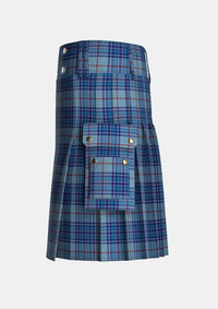 Utility_Thorburn_Tartan_6615_kilt_left_image_with_pleated_design_and_adjustable_buckles_for_men
