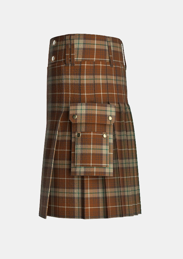 Utility_Tinkler_Andrew_Tartan_10273_kilt_left_image_with_pleated_design_and_adjustable_buckles_for_men