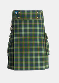 Utility_Todd_2_Tartan_5107_kilt_front_image_with_pleated_design_and_adjustable_buckles_for_men