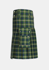 Utility_Todd_2_Tartan_5107_kilt_left_image_with_pleated_design_and_adjustable_buckles_for_men