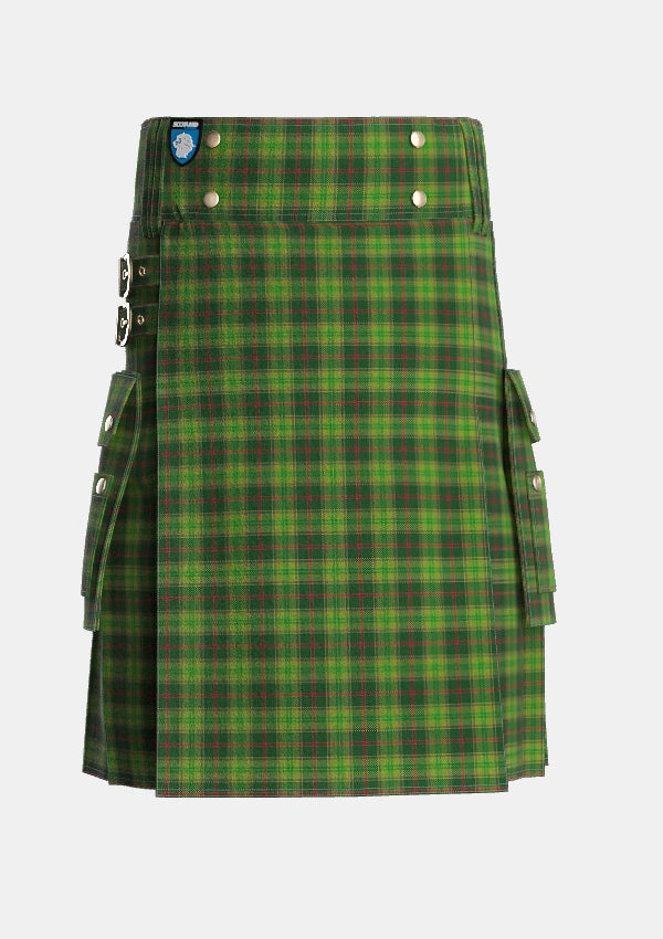 Utility_Tomass_Tartan_5106_kilt_front_image_with_pleated_design_and_adjustable_buckles_for_men