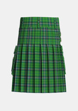 Utility_Toshach_Tartan_2344_kilt_back_image_with_pleated_design_and_adjustable_buckles_for_men