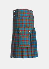 Utility_Traill_Personal_Tartan_3093_kilt_left_image_with_pleated_design_and_adjustable_buckles_for_men