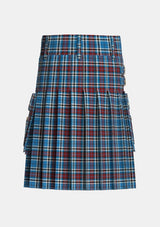 Utility_Trillard_Personal_Tartan_6235_kilt_back_image_with_pleated_design_and_adjustable_buckles_for_men