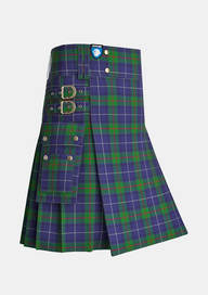 Utility_Tulloch_Tartan_12015_kilt_side_image_with_pleated_design_and_adjustable_buckles_for_men