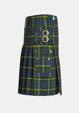Utility_US_Army_Tartan_kilt_right_image_with_pleated_design_and_adjustable_buckles_for_men