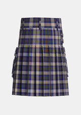 Utility_Unidentified_Gordon_variant_Tartan_1730_kilt_back_image_with_pleated_design_and_adjustable_buckles_for_men