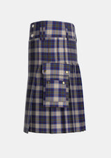 Utility_Unidentified_Gordon_variant_Tartan_1730_kilt_left_image_with_pleated_design_and_adjustable_buckles_for_men