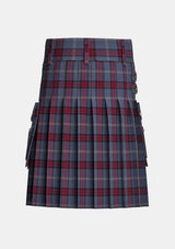 Utility_University_of_Edinburgh_Tartan_7516_kilt_back_image_with_pleated_design_and_adjustable_buckles_for_men