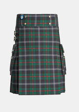 Utility_Urquhart_Modern_Tartan_kilt_front_image_with_pleated_design_and_adjustable_buckles_for_men