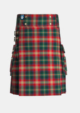 Utility_Vegan_Tartan_12519_kilt_front_image_with_pleated_design_and_adjustable_buckles_for_men