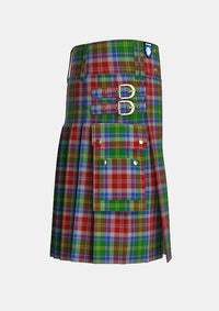 Utility_Veitch_Tartan_13071_kilt_right_image_with_pleated_design_and_adjustable_buckles_for_men