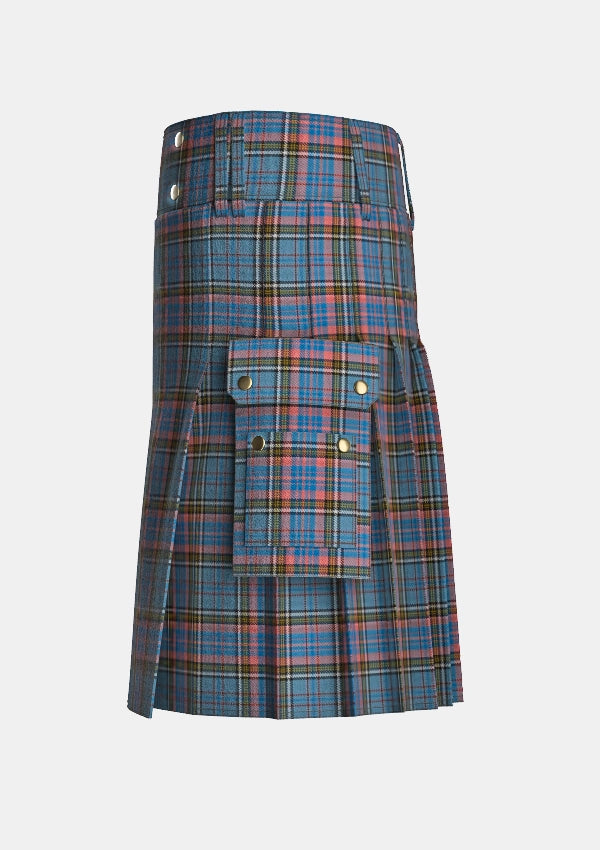 Utility_Vivienne_Westwood_tartan_7489_kilt_left_image_with_pleated_design_and_adjustable_buckles_for_men