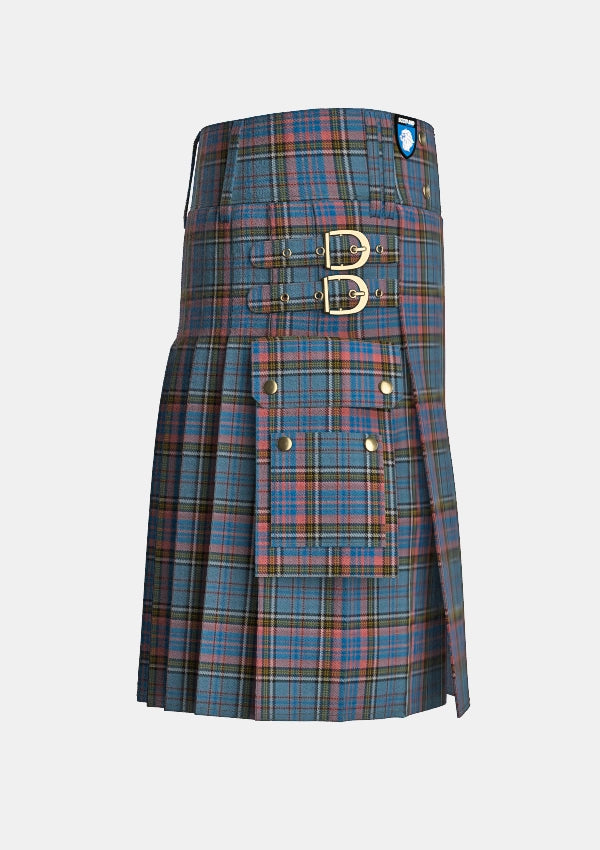 Utility_Vivienne_Westwood_tartan_7489_kilt_right_image_with_pleated_design_and_adjustable_buckles_for_men