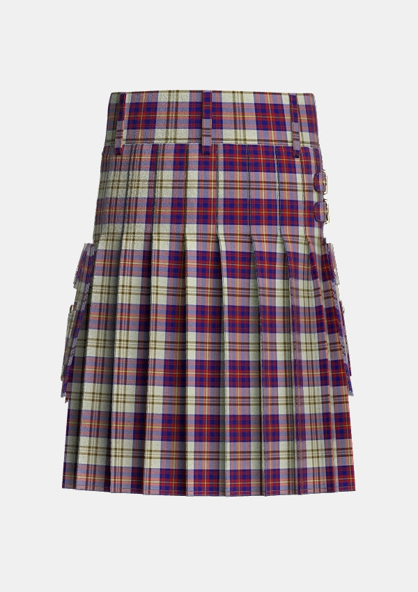 Utility_Walker_Dress_Personal_Tartan_2070_kilt_back_image_with_pleated_design_and_adjustable_buckles_for_men