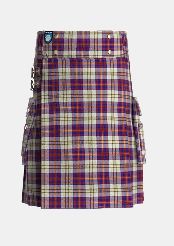 Utility_Walker_Dress_Personal_Tartan_2070_kilt_front_image_with_pleated_design_and_adjustable_buckles_for_men