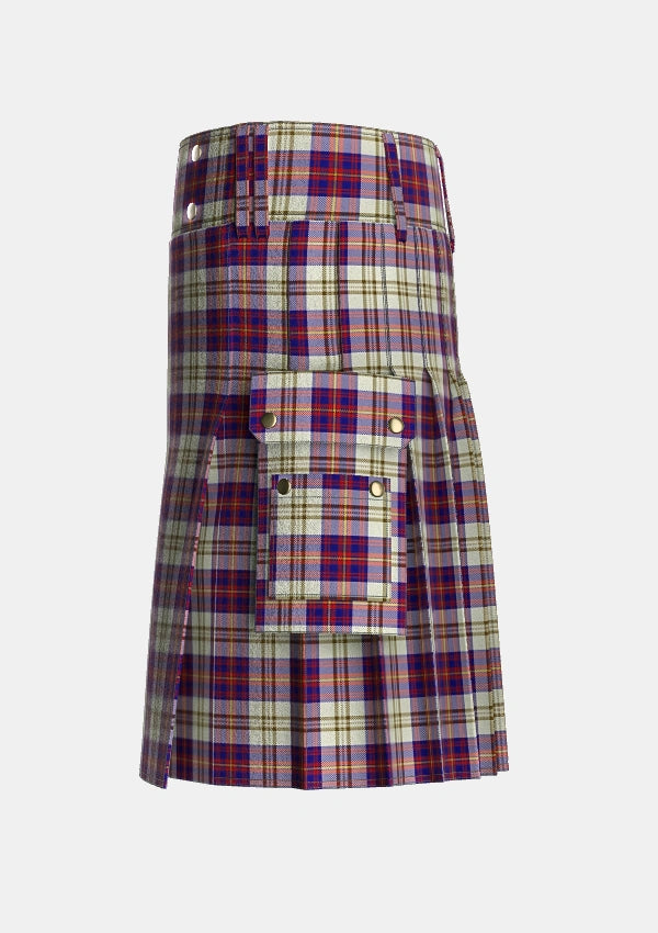 Utility_Walker_Dress_Personal_Tartan_2070_kilt_left_image_with_pleated_design_and_adjustable_buckles_for_men
