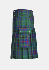 Utility_Walker_Hunting_Tartan_2069_kilt_left_image_with_pleated_design_and_adjustable_buckles_for_men
