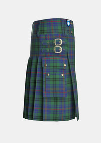 Utility_Walker_Hunting_Tartan_2069_kilt_right_image_with_pleated_design_and_adjustable_buckles_for_men
