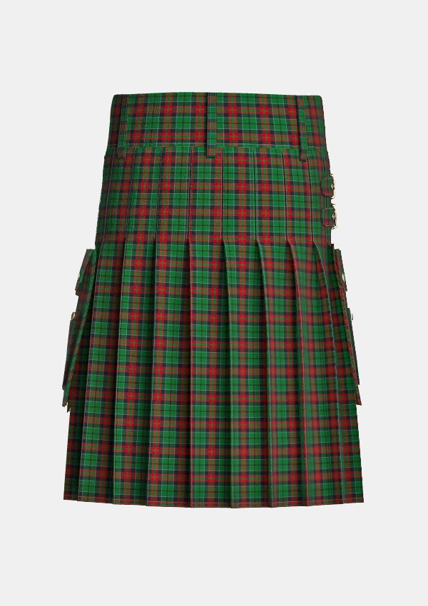 Utility_Walker_James_Tartan_999_kilt_back_image_with_pleated_design_and_adjustable_buckles_for_men