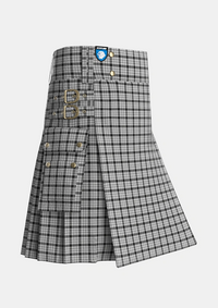 Utility_Wallace_Dress_Tartan_1251_kilt_side_image_with_pleated_design_and_adjustable_buckles_for_men