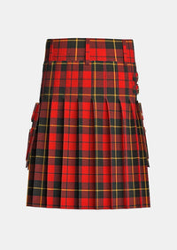 Utility_Wallace_tartan_kilt_back_image_with_pleated_design_and_adjustable_buckles_for_men
