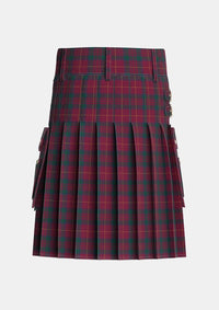 Utility_Wanstall_Tartan_6099_kilt_back_image_with_pleated_design_and_adjustable_buckles_for_men
