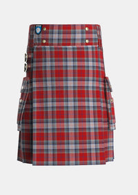 Utility_Warden_Tartan_7294_kilt_front_image_with_pleated_design_and_adjustable_buckles_for_men