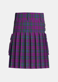Utility_Wardlaw_Tartan_6600_kilt_back_image_with_pleated_design_and_adjustable_buckles_for_men