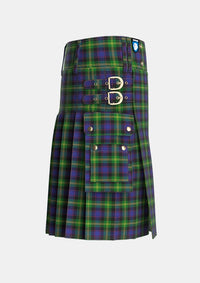 Utility_Watson_2_Tartan_307_kilt_right_image_with_pleated_design_and_adjustable_buckles_for_men