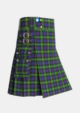 Utility_Watson_2_Tartan_307_kilt_side_image_with_pleated_design_and_adjustable_buckles_for_men