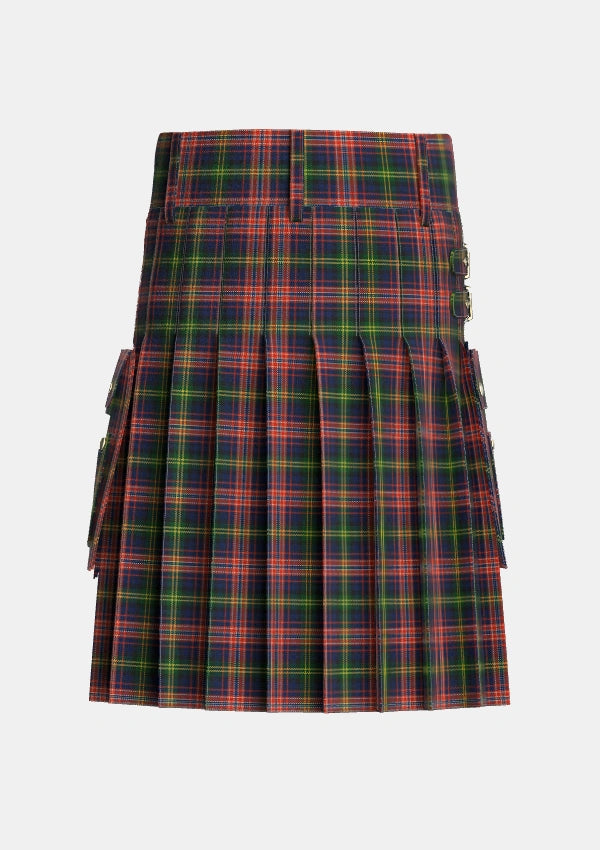 Utility_Watson_Kirby_Personal_Tartan_2808_kilt_back_image_with_pleated_design_and_adjustable_buckles_for_men