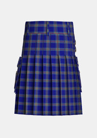 Utility_Waugh_Tartan_10028_kilt_back_image_with_pleated_design_and_adjustable_buckles_for_men