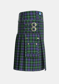 Utility_Whitson_2_Tartan_1423_kilt_right_image_with_pleated_design_and_adjustable_buckles_for_men