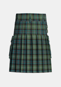 Utility_Whitson_Tartan_1422_kilt_back_image_with_pleated_design_and_adjustable_buckles_for_men