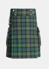 Utility_Whitson_Tartan_1422_kilt_front_image_with_pleated_design_and_adjustable_buckles_for_men
