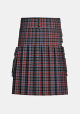 Utility_Wilkinson_Neil_Family_Tartan_12600_kilt_back_image_with_pleated_design_and_adjustable_buckles_for_men