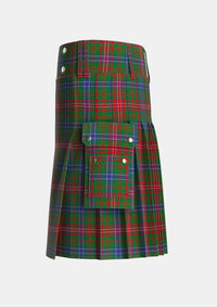 Utility_Wilson_Janet_Tartan_626_kilt_left_image_with_pleated_design_and_adjustable_buckles_for_men