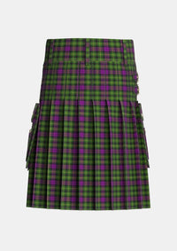 Utility_Wilsons_No064_Tartan_5610_kilt_back_image_with_pleated_design_and_adjustable_buckles_for_men