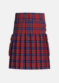 Utility_Wishart_Dress_Tartan_2104_kilt_back_image_with_pleated_design_and_adjustable_buckles_for_men