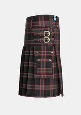 Utility_Witches_of_Scotland_Tartan_14651_kilt_right_image_with_pleated_design_and_adjustable_buckles_for_men
