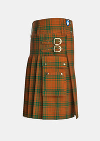Utility_Wolfe_tartan_4096_kilt_right_image_with_pleated_design_and_adjustable_buckles_for_men