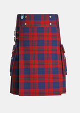 Utility_Wotherspoon_Tartan_741_kilt_front_image_with_pleated_design_and_adjustable_buckles_for_men