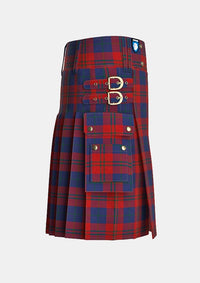 Utility_Wotherspoon_Tartan_741_kilt_right_image_with_pleated_design_and_adjustable_buckles_for_men