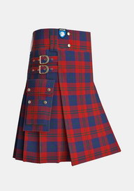 Utility_Wotherspoon_Tartan_741_kilt_side_image_with_pleated_design_and_adjustable_buckles_for_men