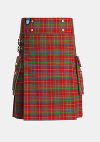 Utility_Wren_Tartan_3815_kilt_front_image_with_pleated_design_and_adjustable_buckles_for_men